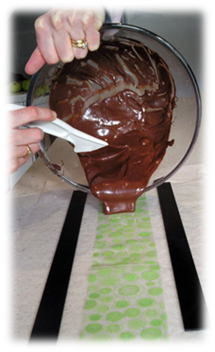 Chocolate Transfer Paper Cake, Paper Pattern Chocolate